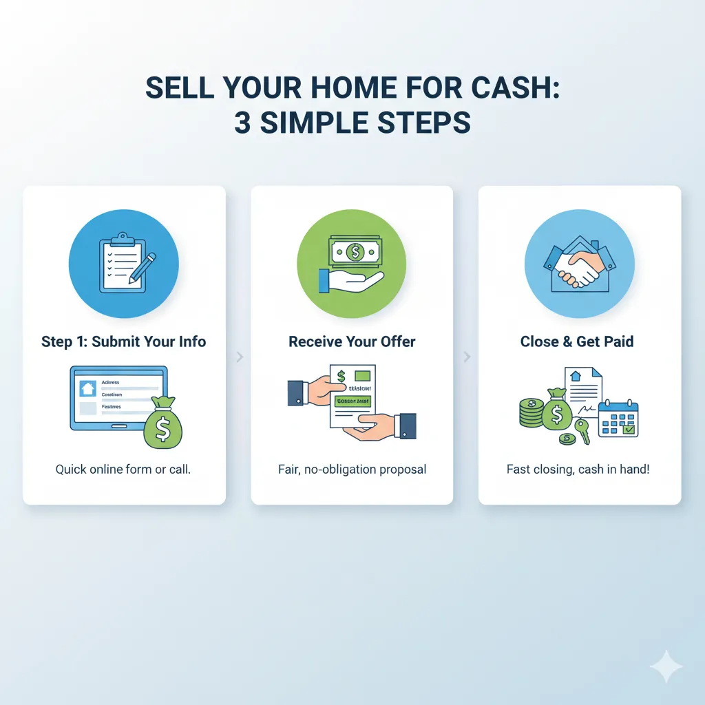 Three-step process Three-step process for selling your house fast for cash in Riverside County