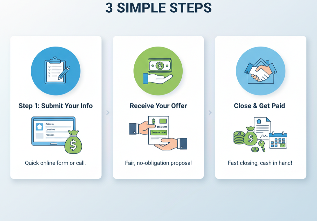 Three-step process Three-step process for selling your house fast for cash in Riverside County
